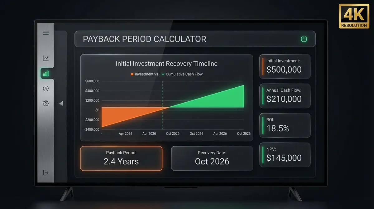 Payback Period Calculator Interface